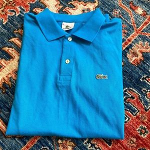 Mens blue Lacoste polo